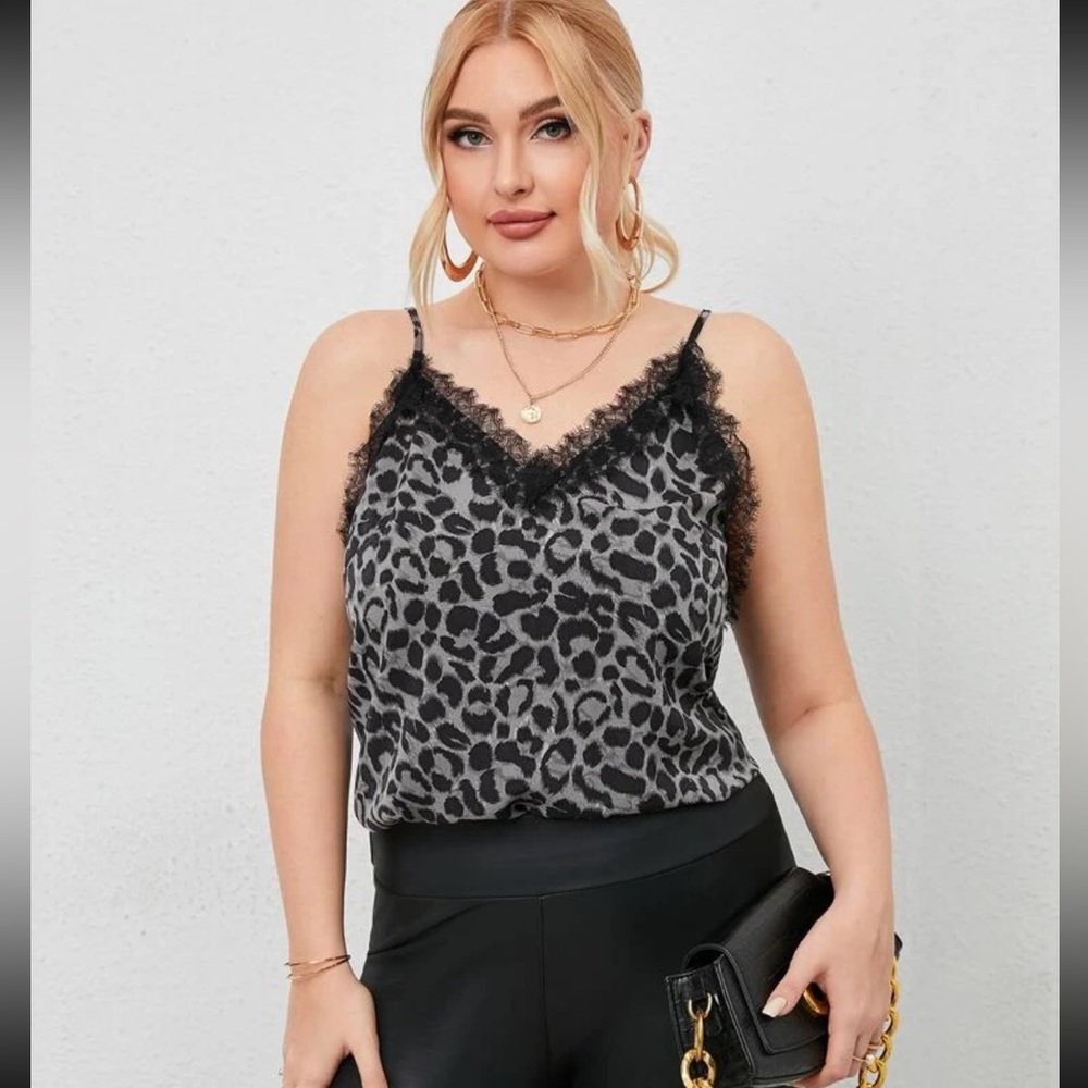 SHEIN leopard cami